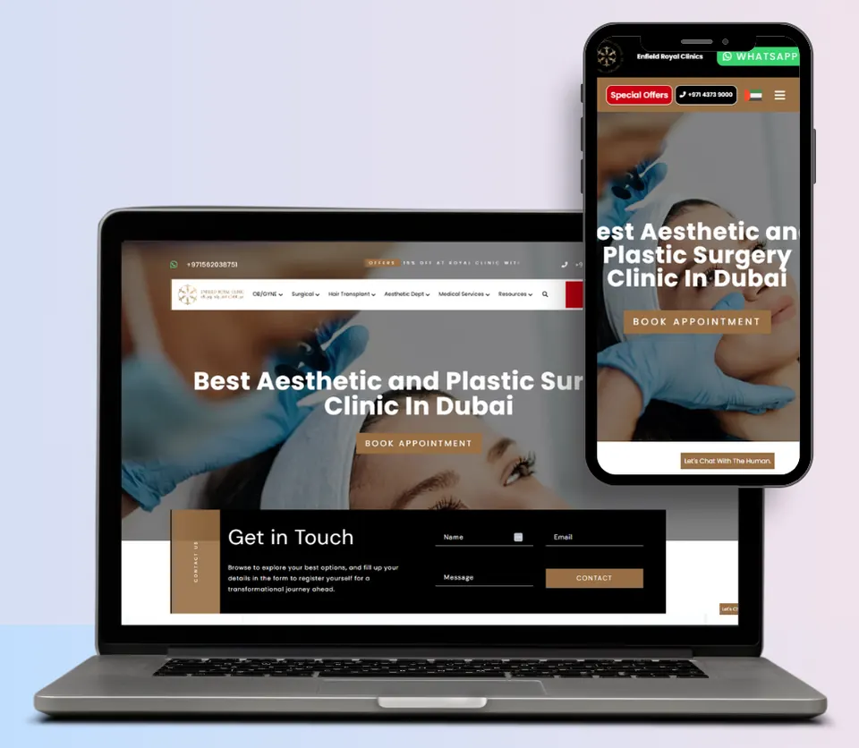 Aesthetic & Plastic Surgery Clinic website — Dubai, UAE