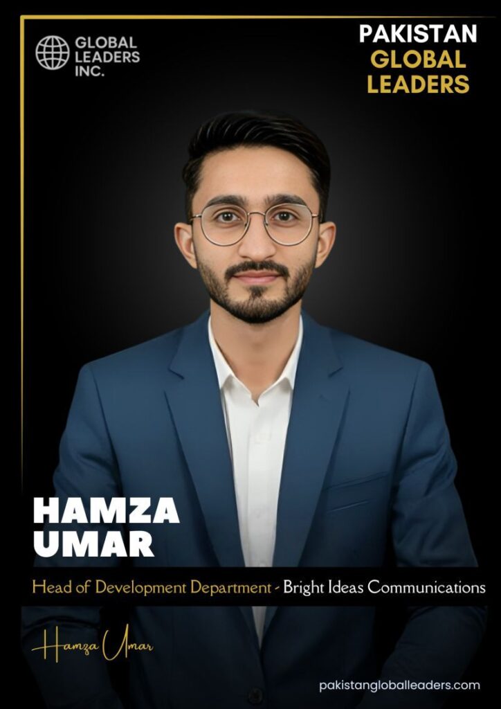 Hamza Umar profiled in Pakistan Global Leaders by Global Leaders Inc.