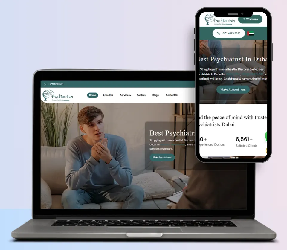 Mental Health Clinic website — Dubai, UAE